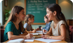 Process Step 4: At the end of the quiz, rankings and scores are reviewed.